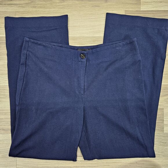 TALBOTS Womens Blue Heritage Wide Leg Dress Pants Size 10 - Picture 2 of 9